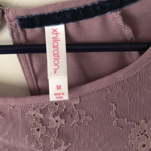 Cute Xhilaration Dusty Purple Blouse - Picture 4 of 5